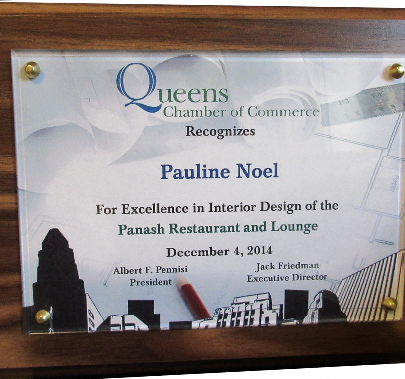 Pauline Debra Noel Queens Chamber of Commerce Interior Design Award 2014